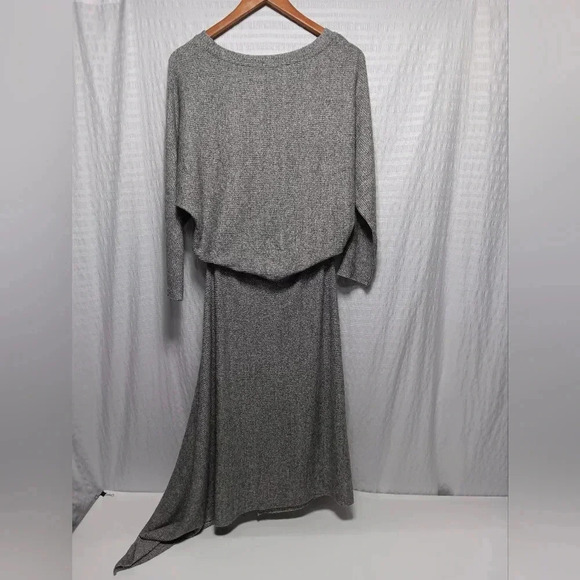ANTHROPOLOGIE COA Gray Heather Flowy Sweater Dress. Size s - Picture 3 of 9